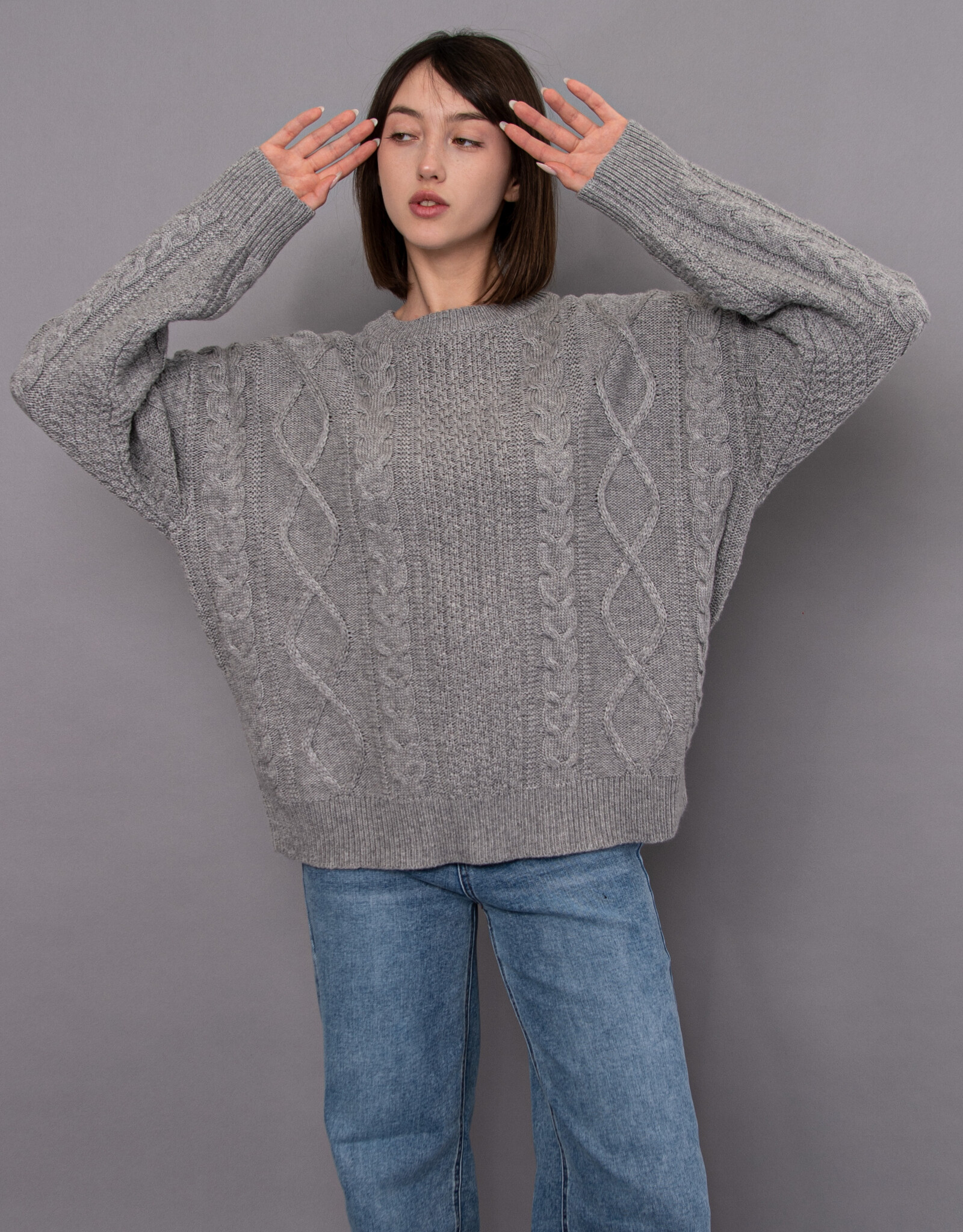 RD Style Estera Cable Front L/S Pullover