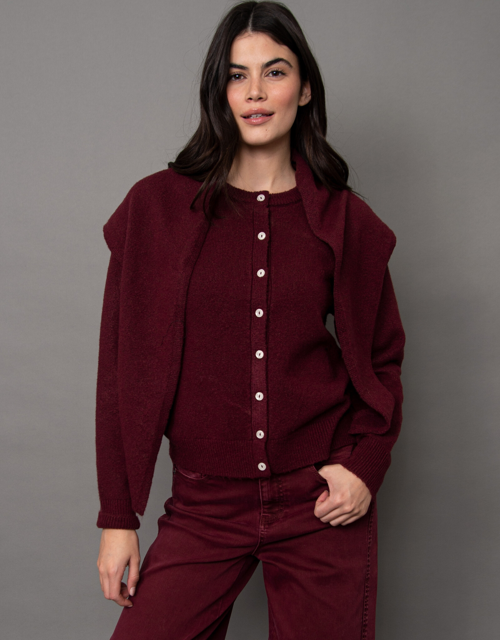 RD Style Pasha L/S CrewNk Cardigan