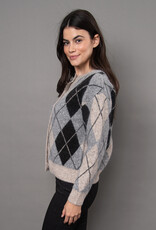 RD Style Agrippina Argyle Cardigan