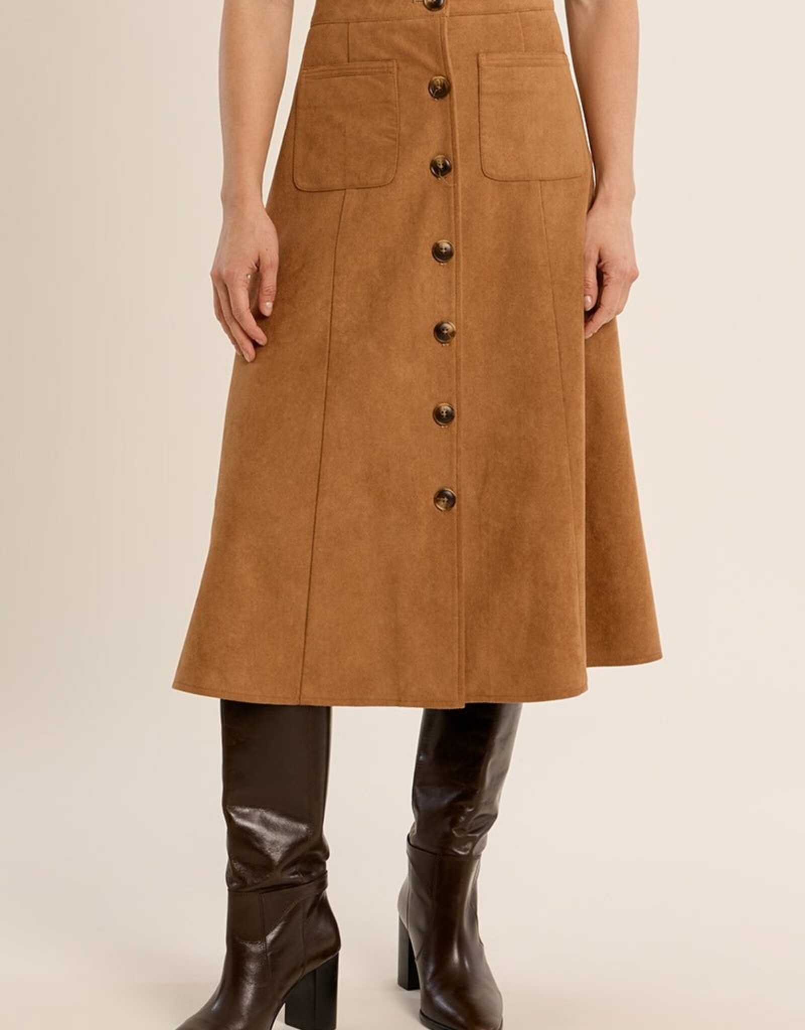 Molly Bracken Button Front Skirt