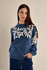 Molly Bracken Shoulder Emb Sweater