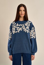 Molly Bracken Shoulder Emb Sweater