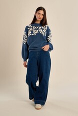 Molly Bracken Shoulder Emb Sweater