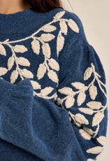 Molly Bracken Shoulder Emb Sweater