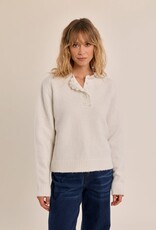 Molly Bracken Lace Detail Henley Sweater