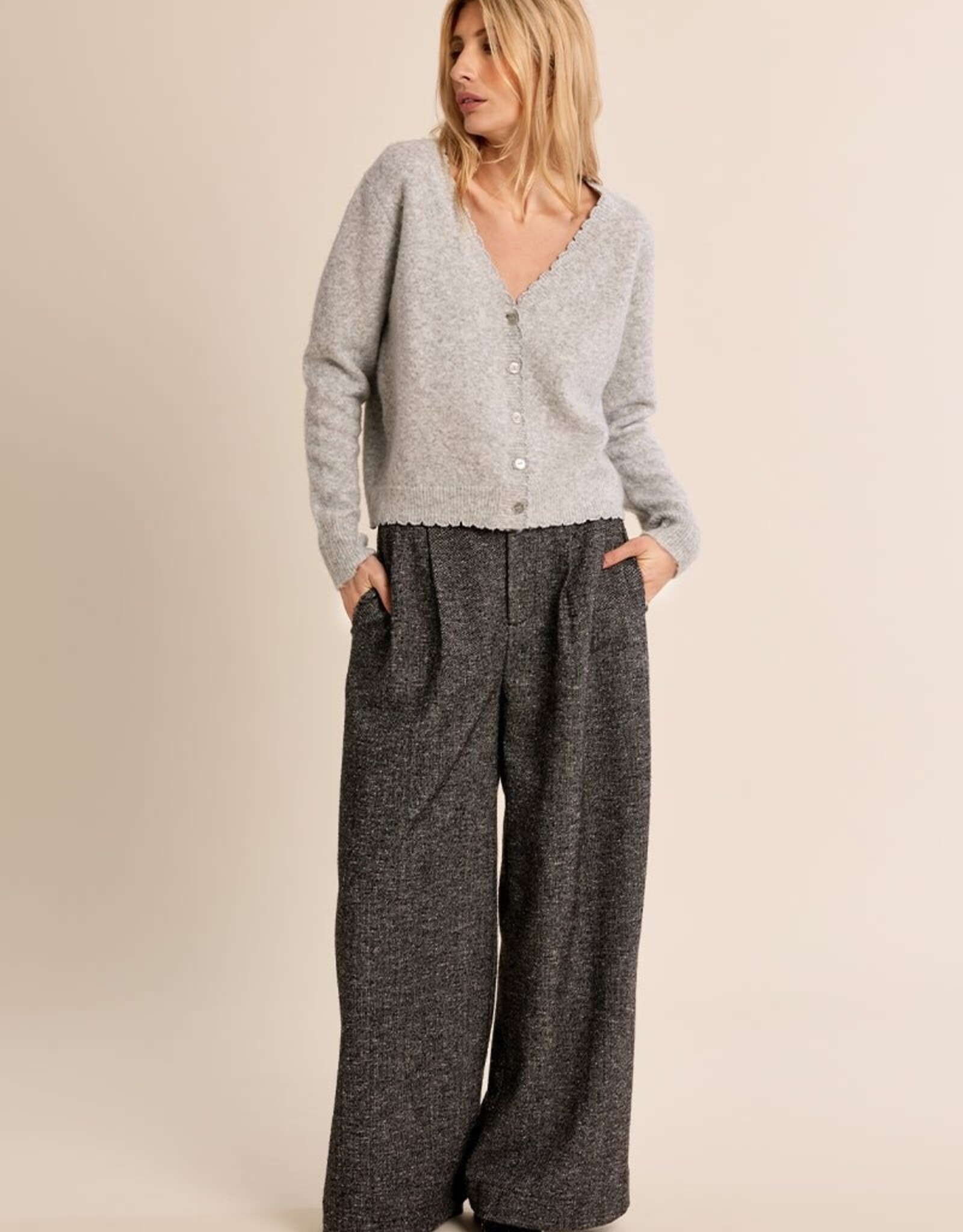 Molly Bracken Scalloped Edge Cardigan