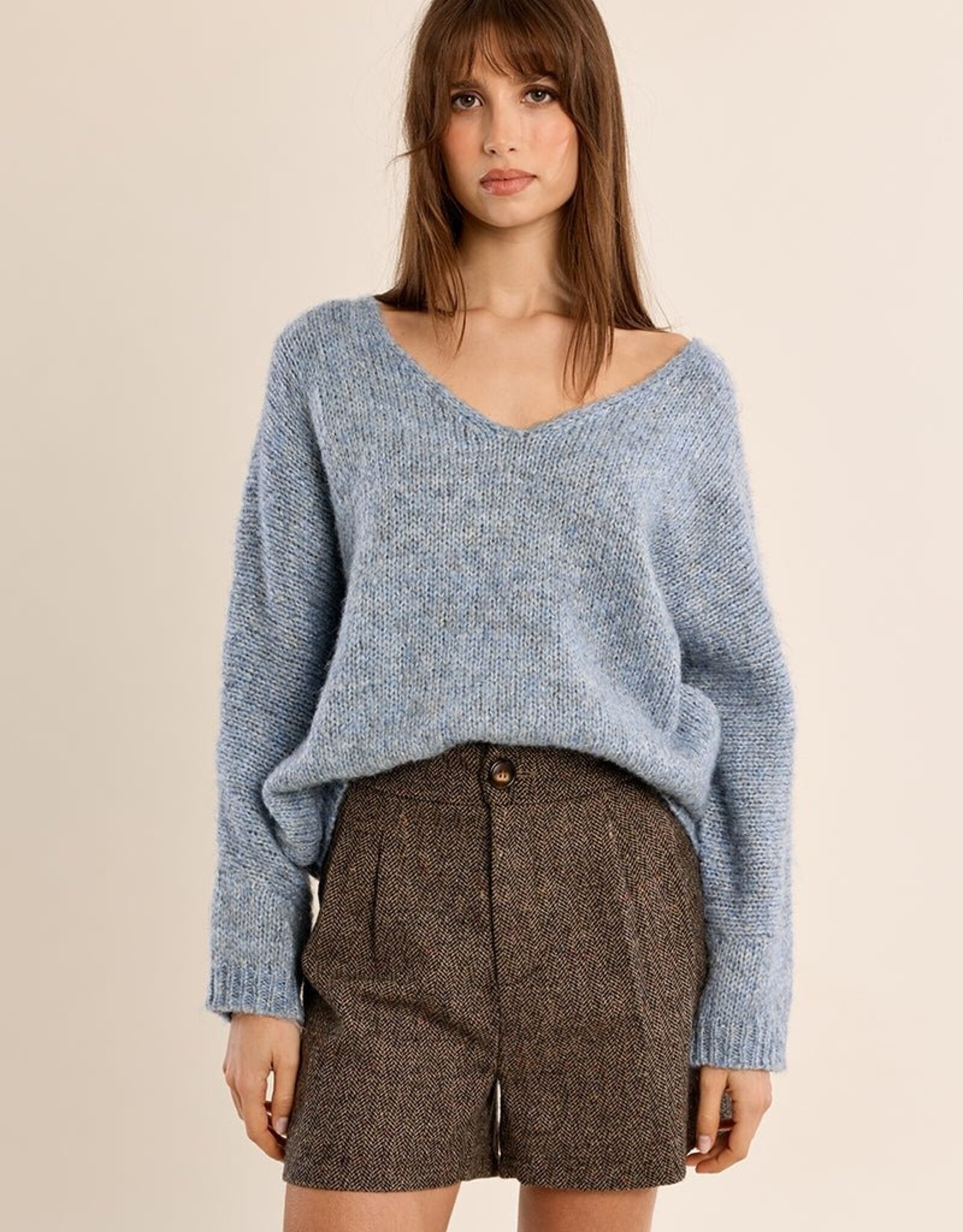 Molly Bracken V-Nk Loose Sweater