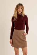 Molly Bracken Molly neck Tie Knit L/S Top