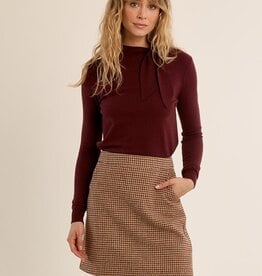 Molly Bracken Molly neck Tie Knit L/S Top