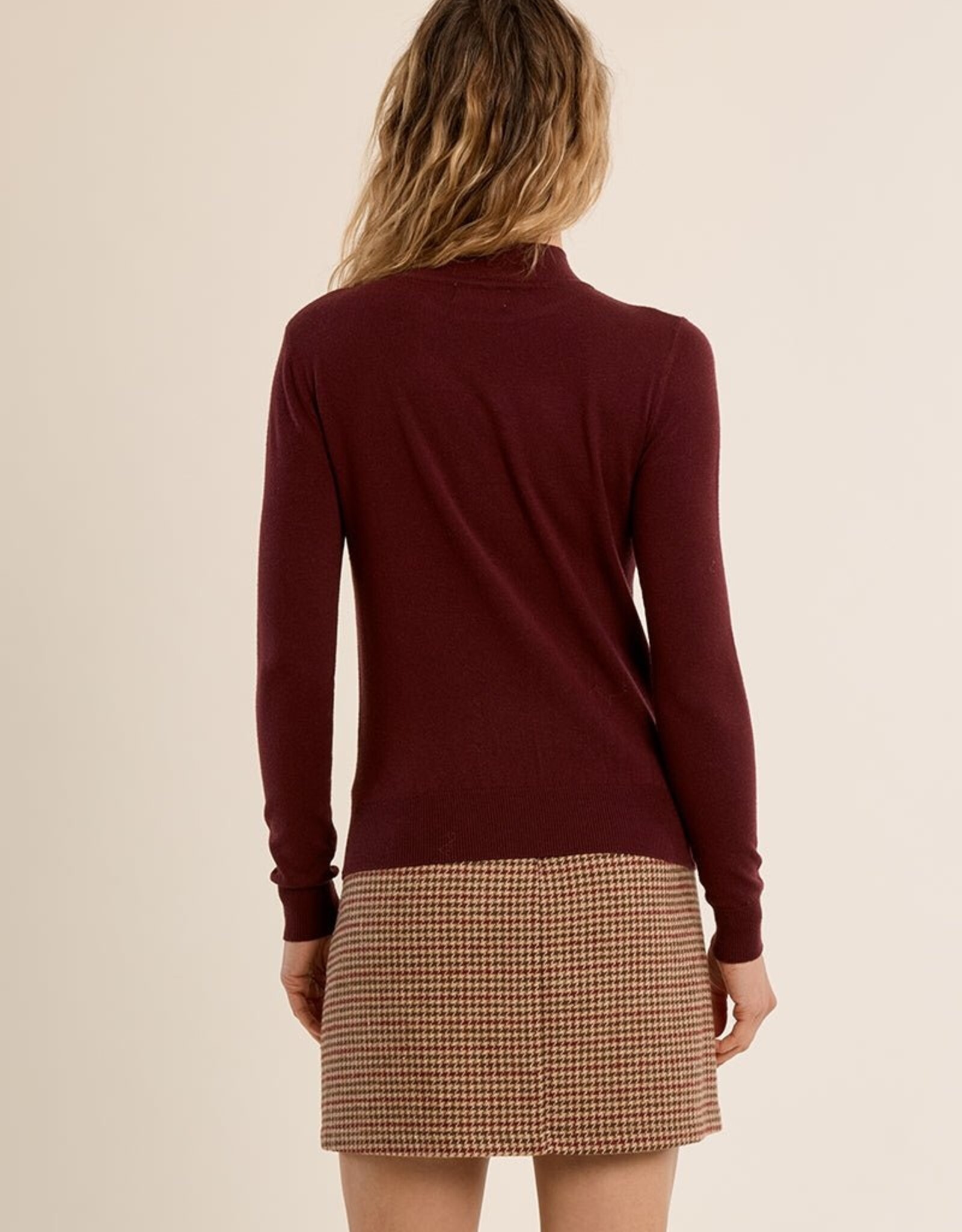Molly Bracken Molly neck Tie Knit L/S Top