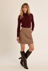Molly Bracken Molly neck Tie Knit L/S Top