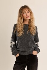 Molly Bracken Emb Sleeve Sweater