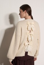 Apricot Organza Bow Back Jumper