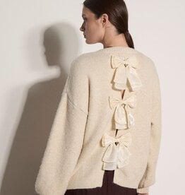 Apricot 3 Organza Bow Back Jumper