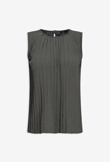 M Made in Italy Pleated Sless Top