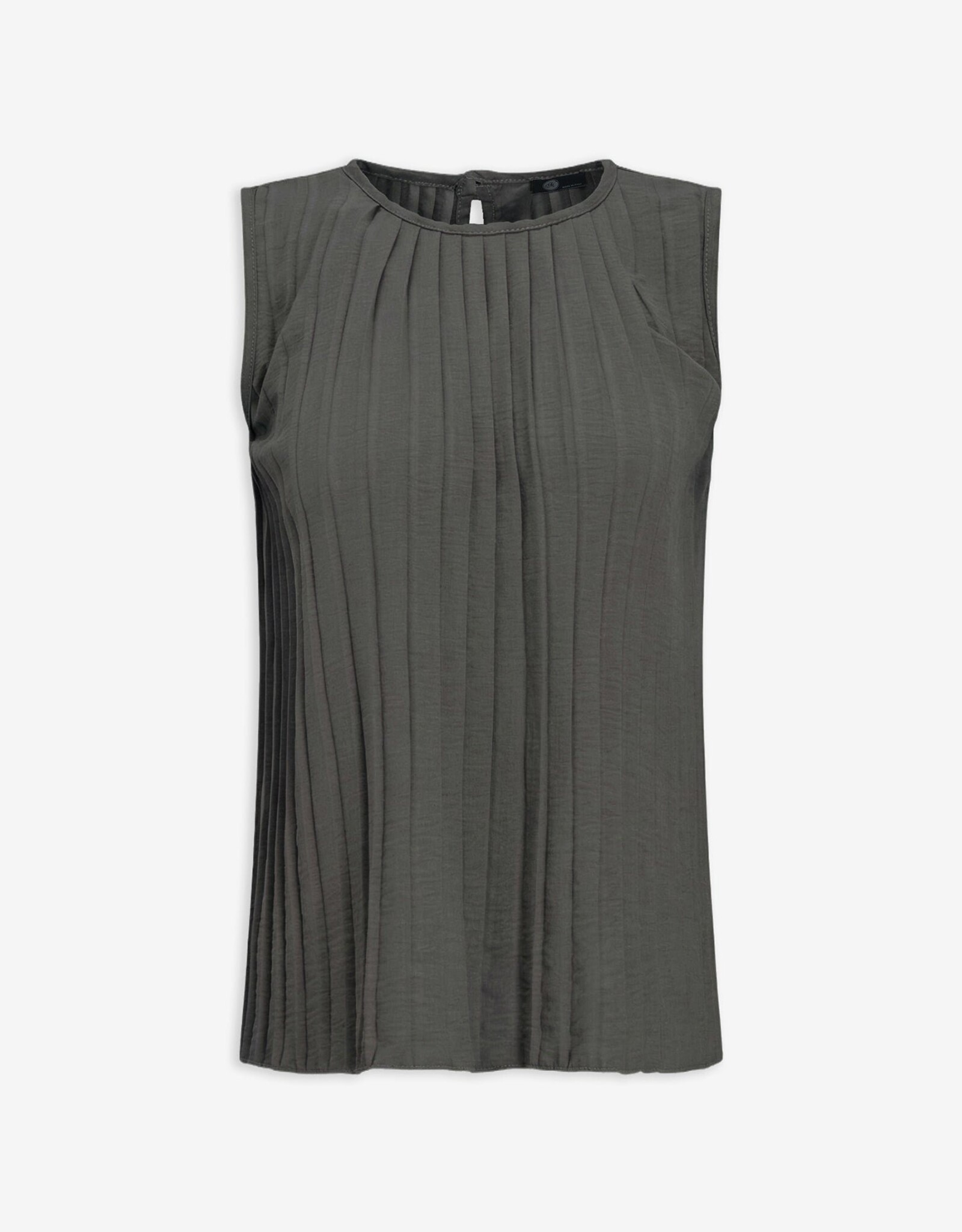 M Made in Italy Pleated Sless Top