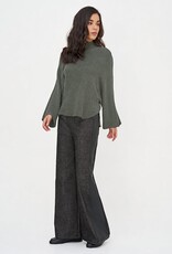 M Made in Italy Mock Nk Wide Sleeve Sweater