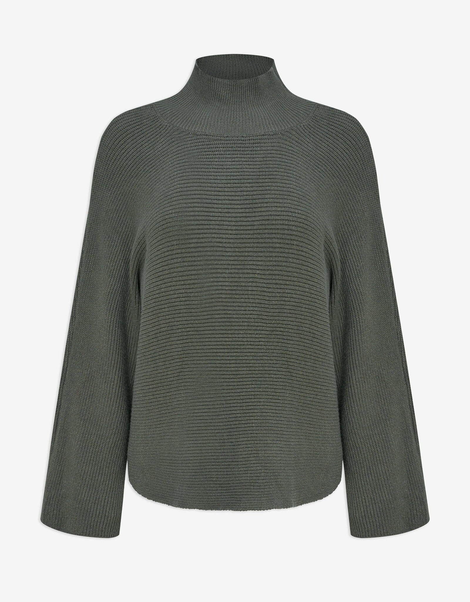 M Made in Italy Mock Nk Wide Sleeve Sweater