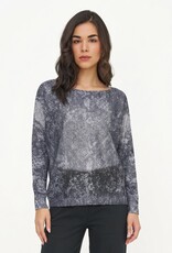 M Made in Italy Snake SKin Print Sweater
