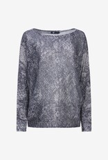M Made in Italy Snake SKin Print Sweater