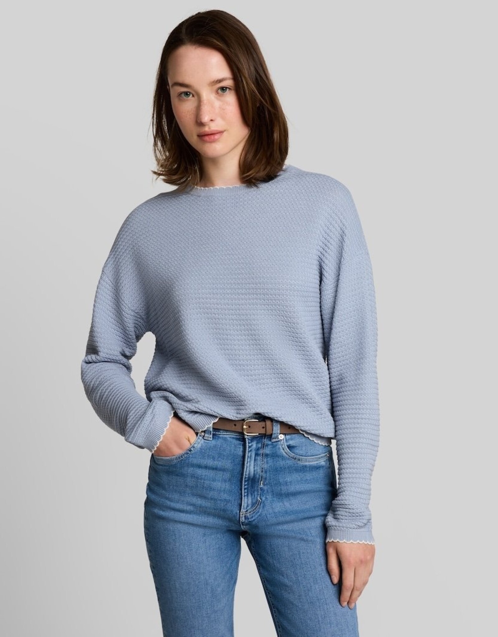 Tom Tailor Knit Pullover w Wavy Edges