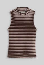 Tom Tailor Rib Striped Print Sless Top
