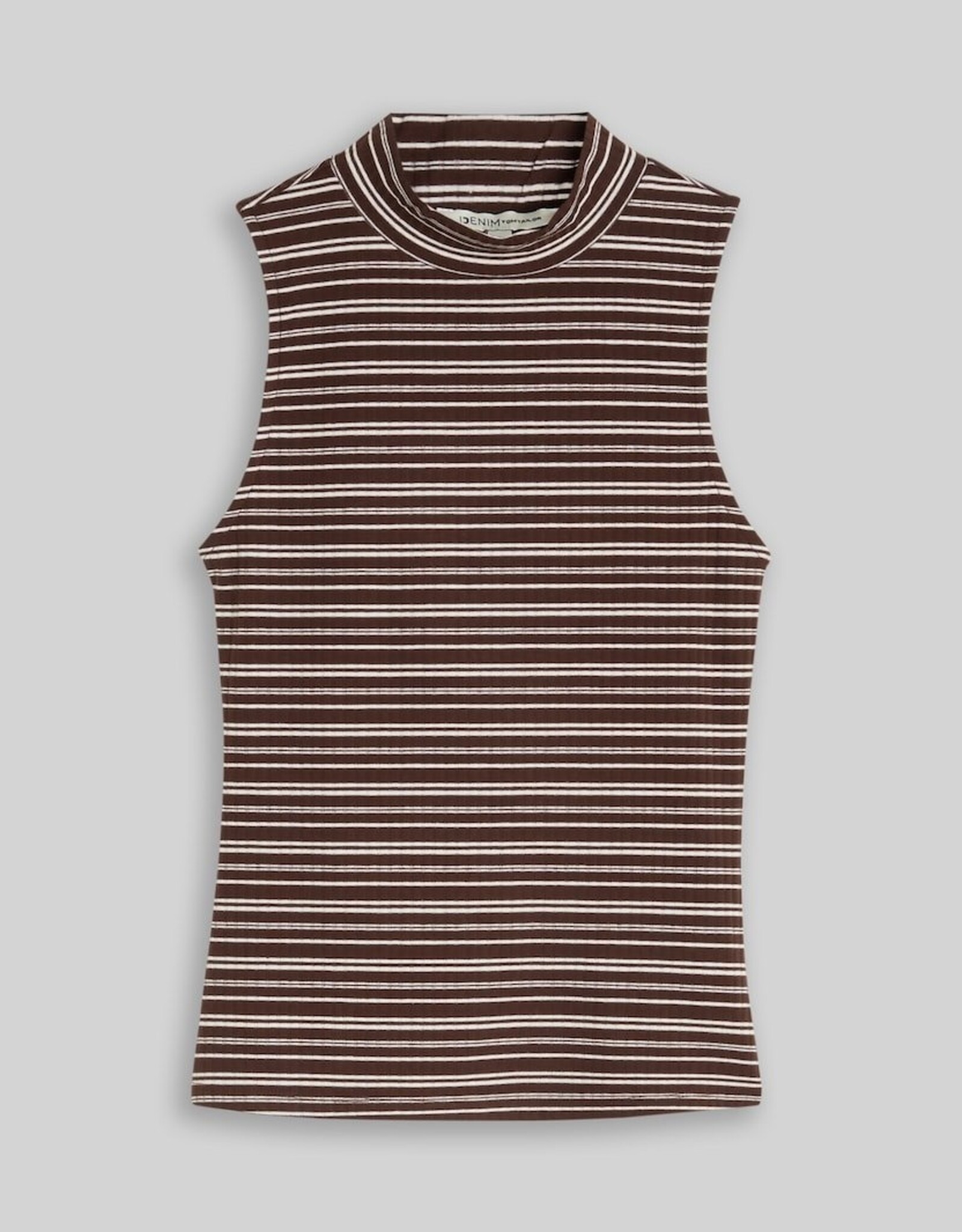 Tom Tailor Rib Striped Print Sless Top