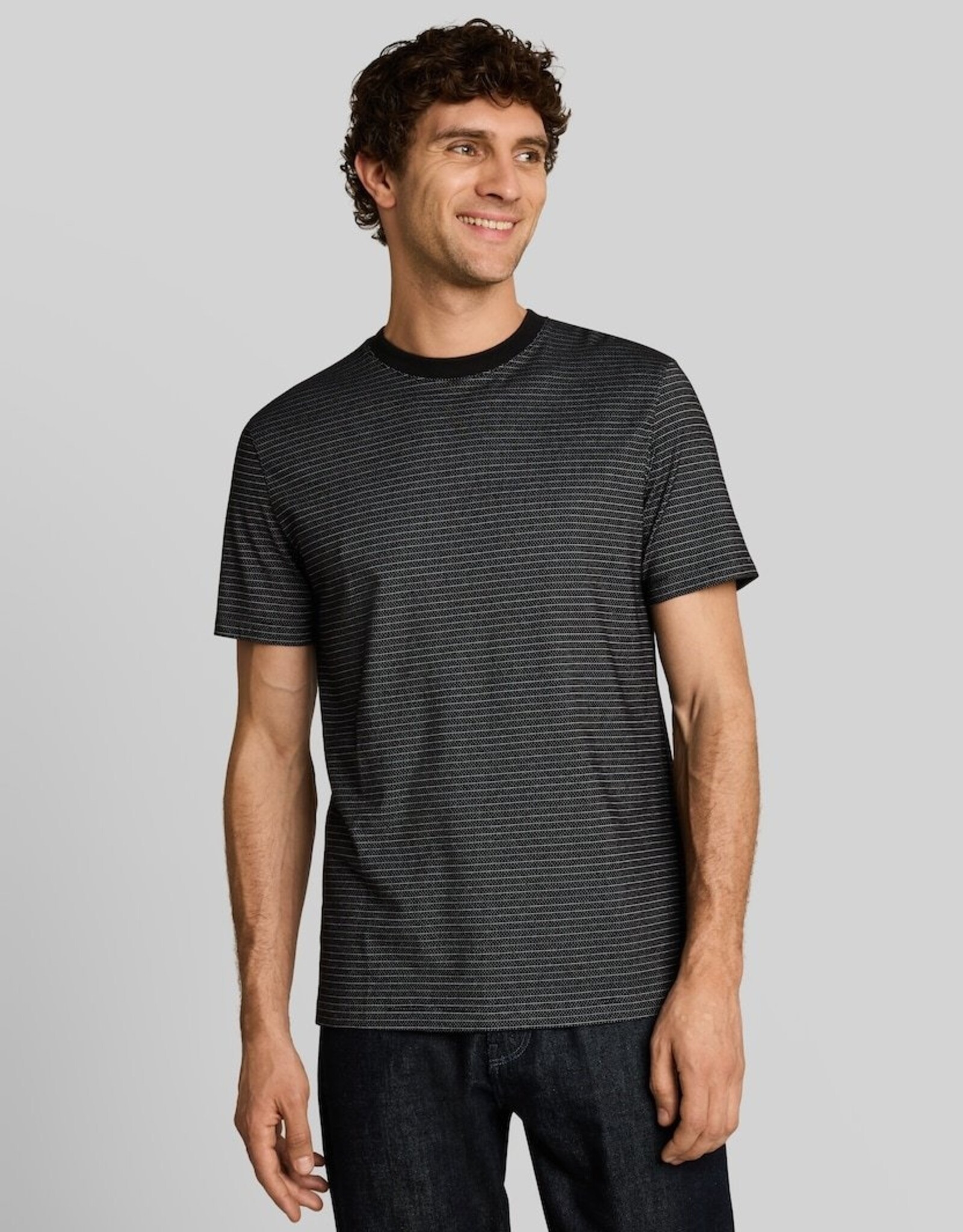 Tom Tailor Mens Melange Stripe T-Shirt