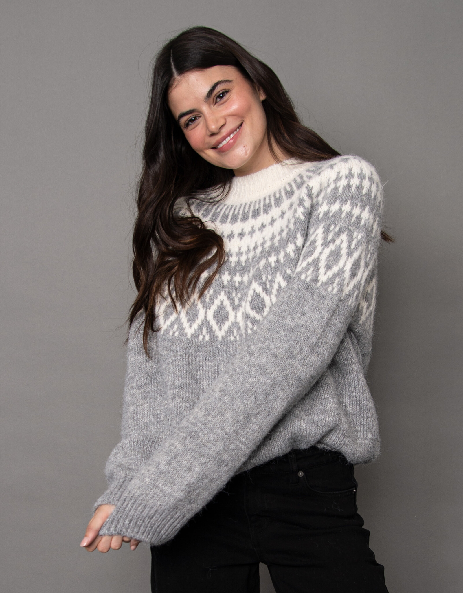 RD Style Hasana Nordic Raglan Sleeve Pullover