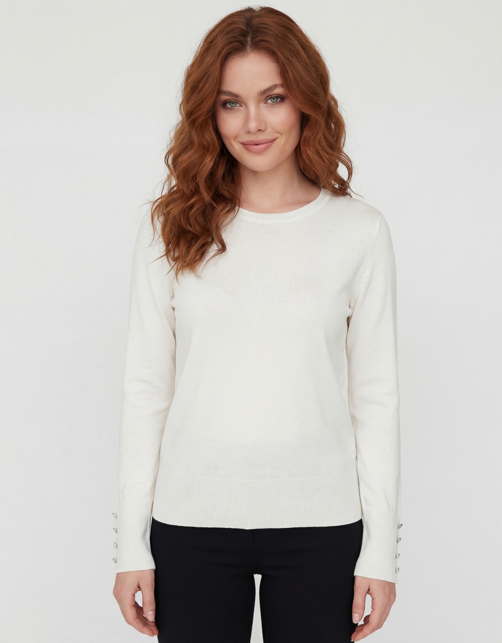 CYC Button Sleeve Light Knit Top