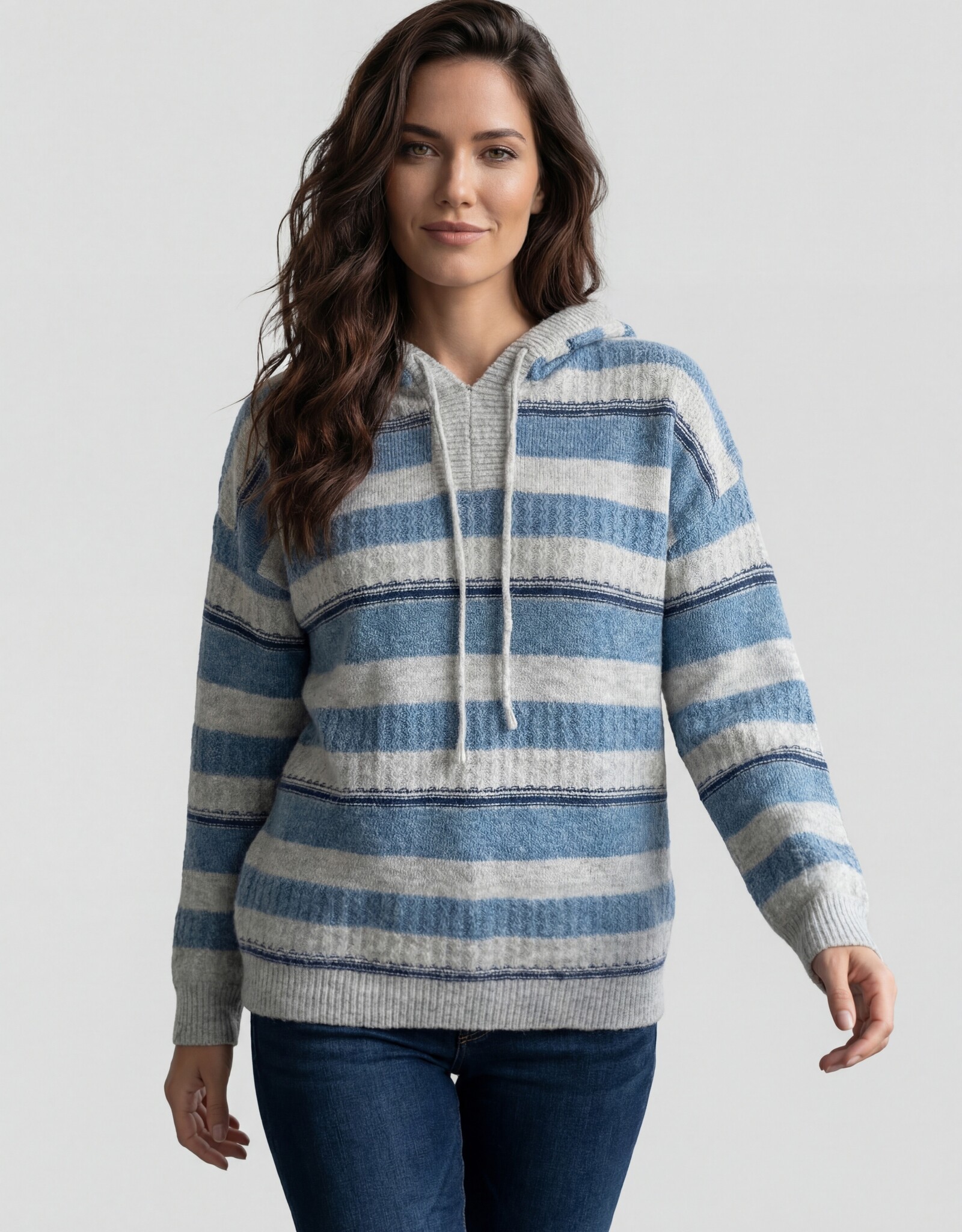 CYC Striped Hooded Sweater