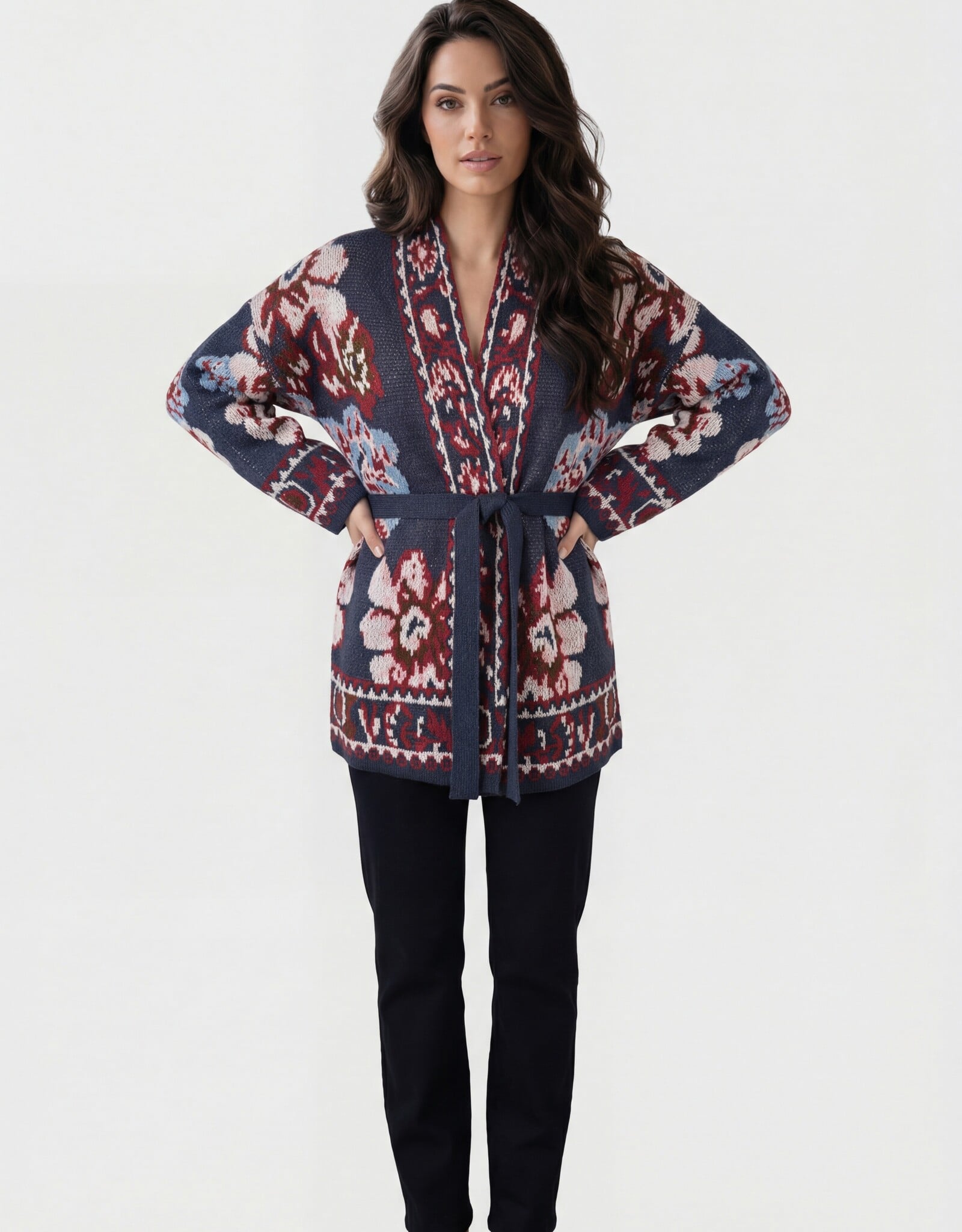 CYC Chunky Floral Cardigan