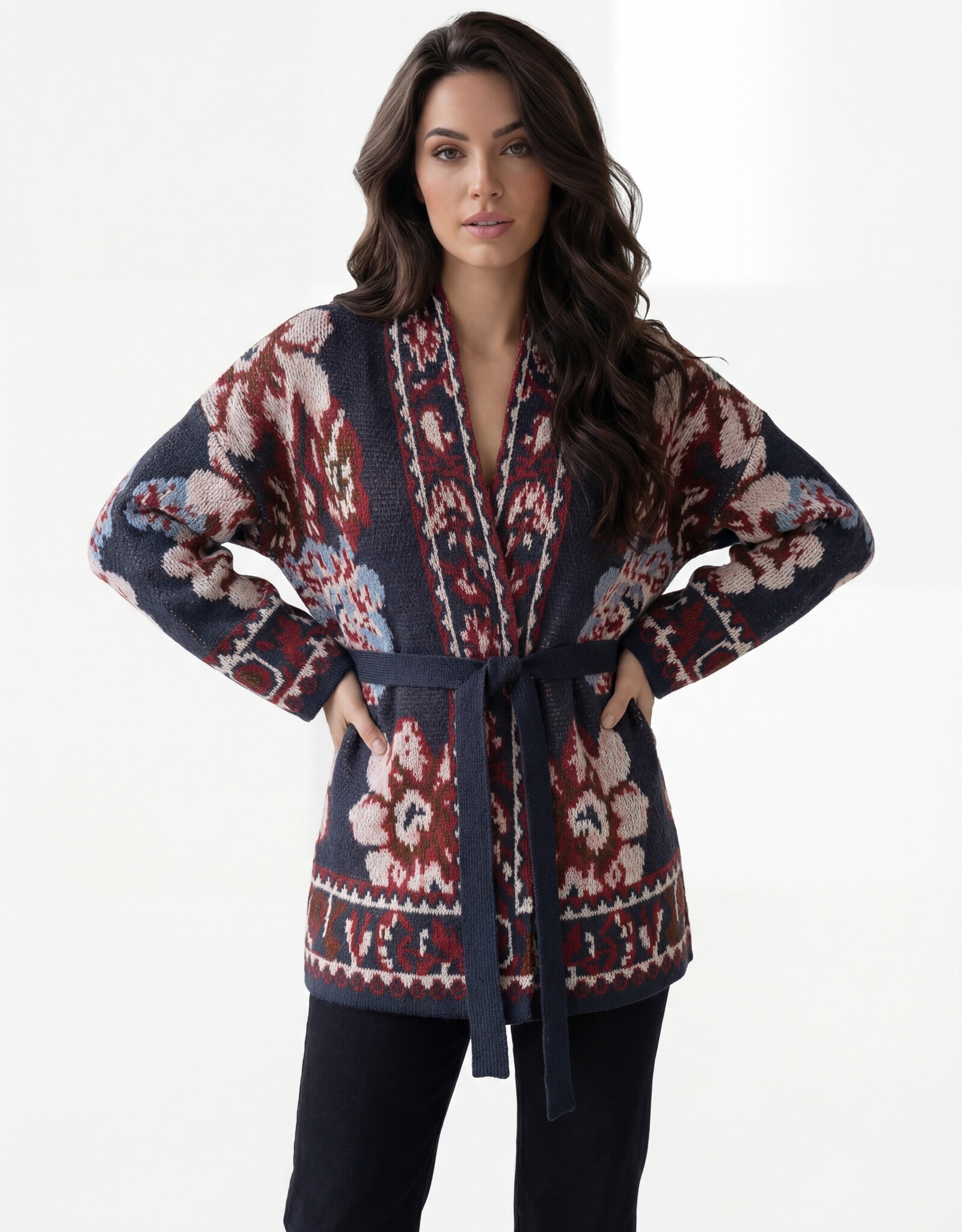 CYC Chunky Floral Cardigan