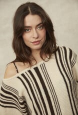 RD Style Jensyn LS Vertical Striped Boat NK Pullover