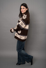 RD Style Saffron Zip Up Cardigan w SnowFlake Design
