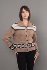 RD Style  Kimiko Collar Button Up Cardigan w Design