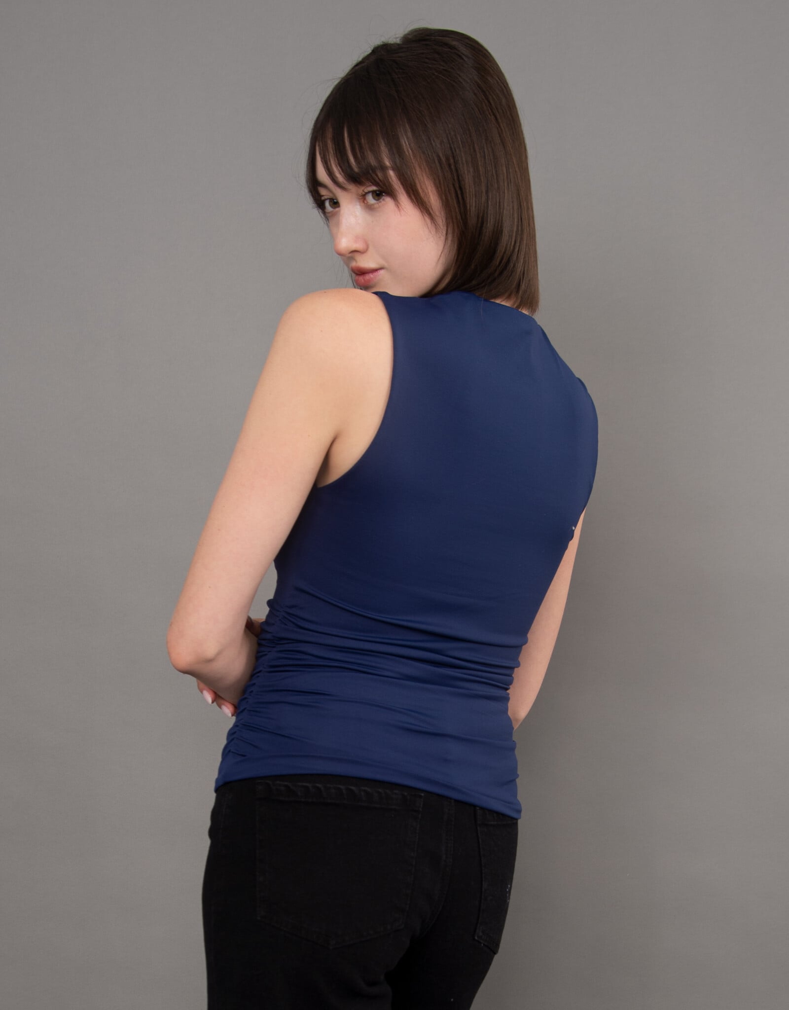 RD Style Davinci Sq Nk Rushed Top