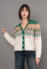 RD Style V-Nk L/S Jaquard Cardigan