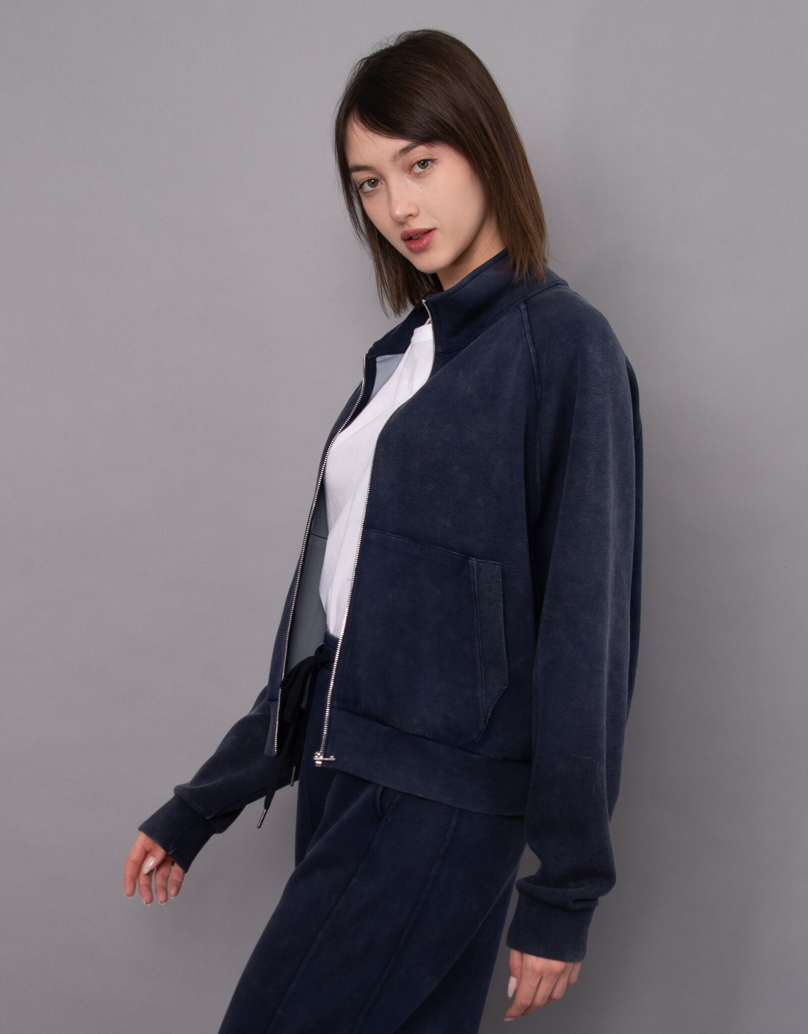 RD Style RD Millie Min Wash Soft Knit LS Mock Nk
