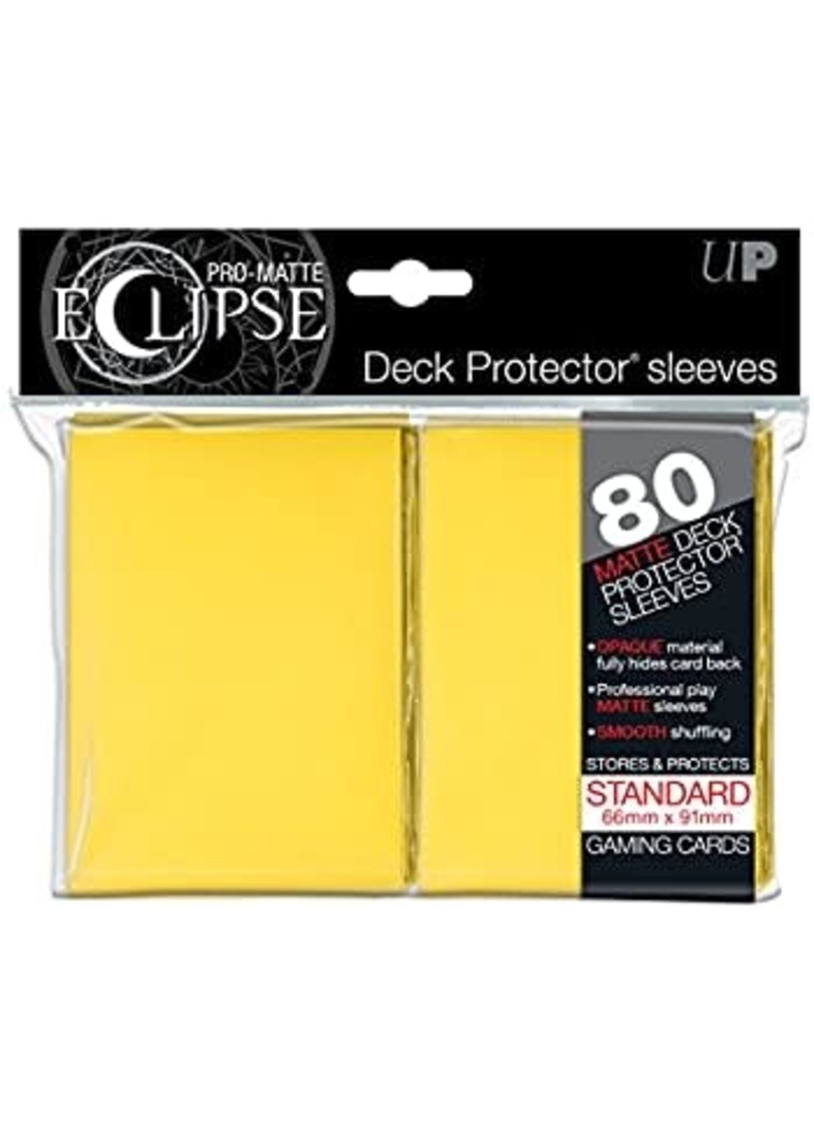 Ultra Pro UltraPro Pro-Matte Eclipse Sleeves Yellow 80 pack