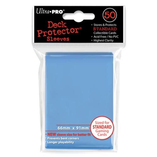 light blue card sleeves Matte Prime Sleeves With Diamond Holographic Effect – Crits and Bits main image 1