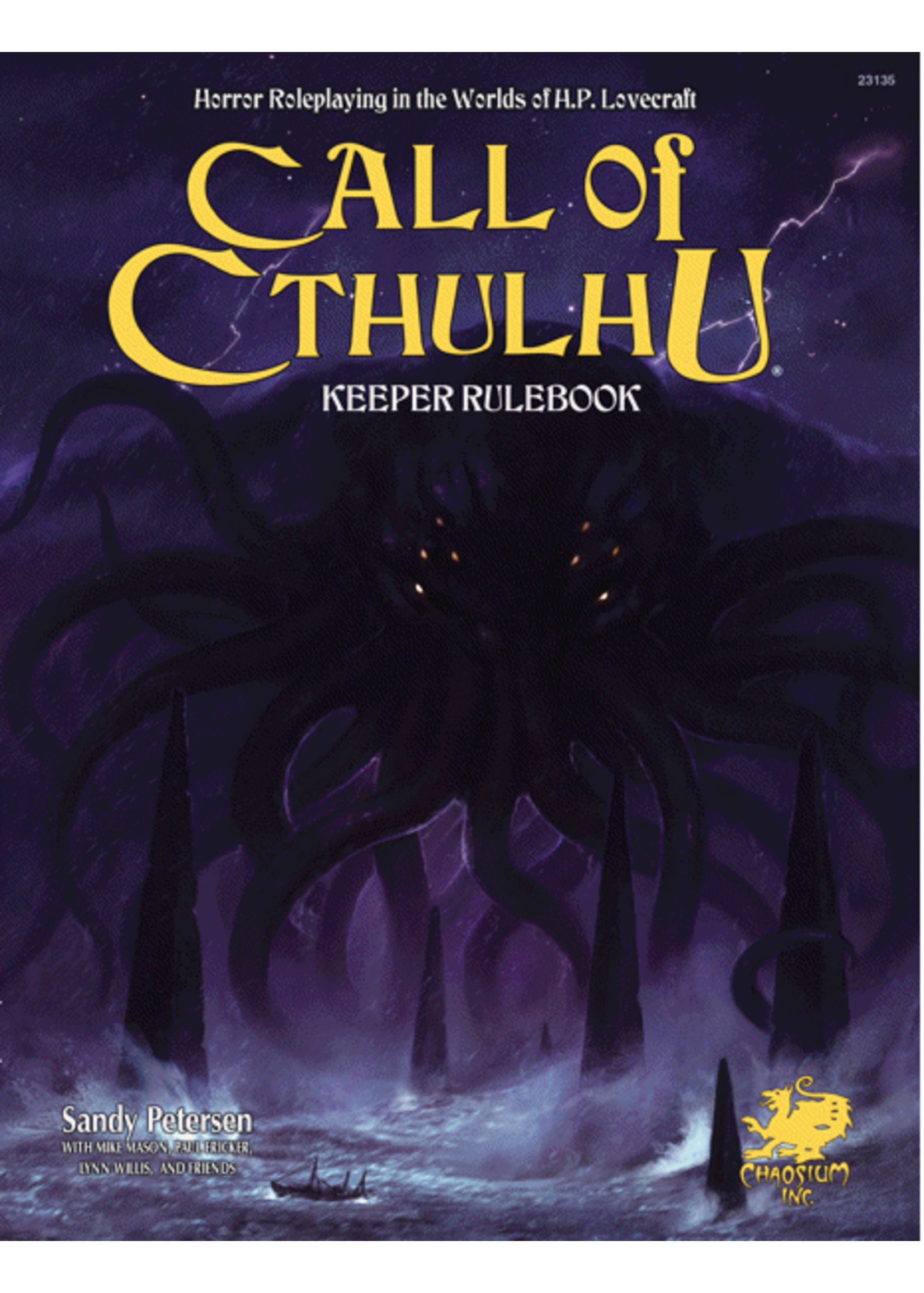 Chaosium Call of Cthulhu  7th ed Keeper Rulebook