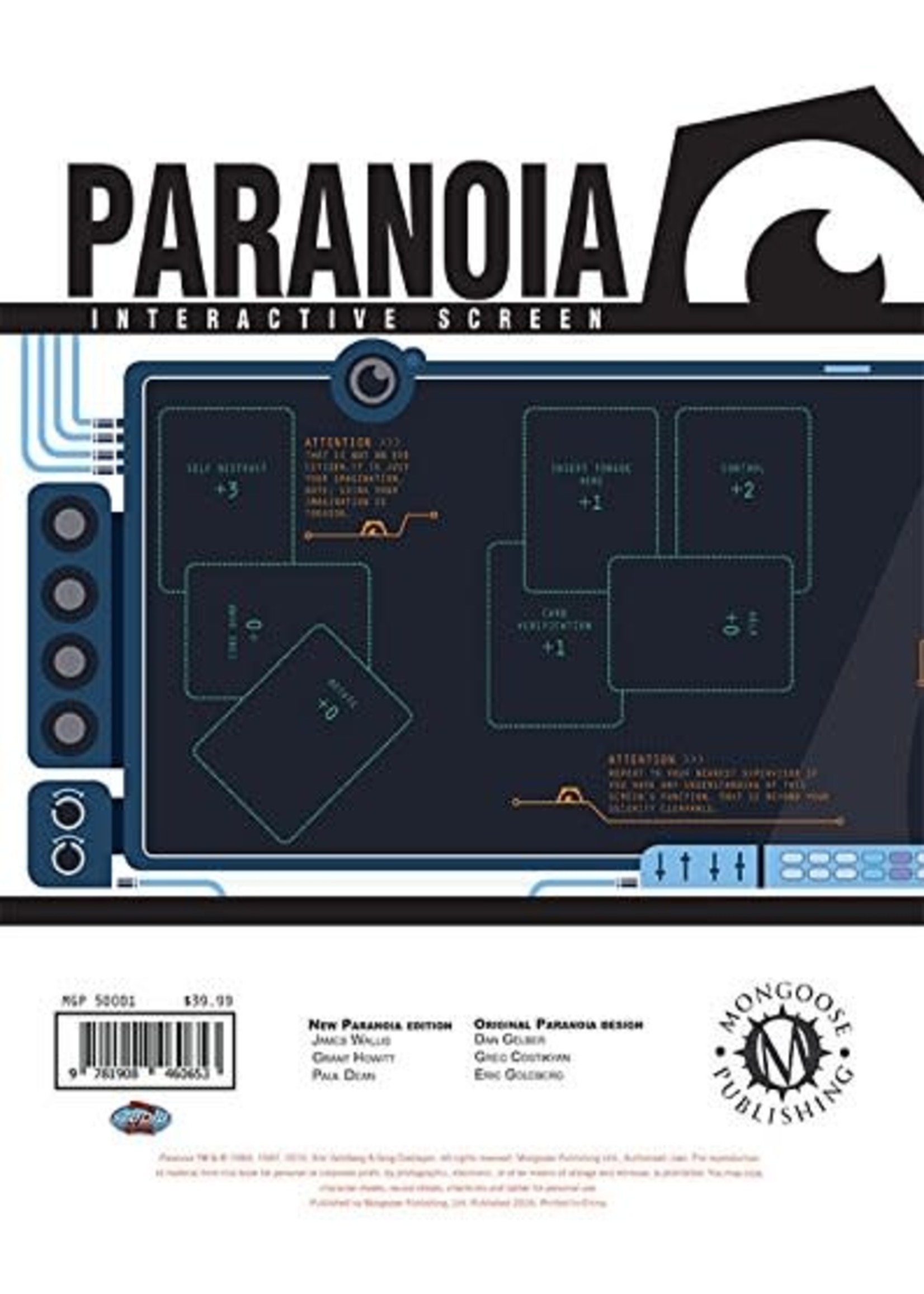 Paranoia Interactive Screen