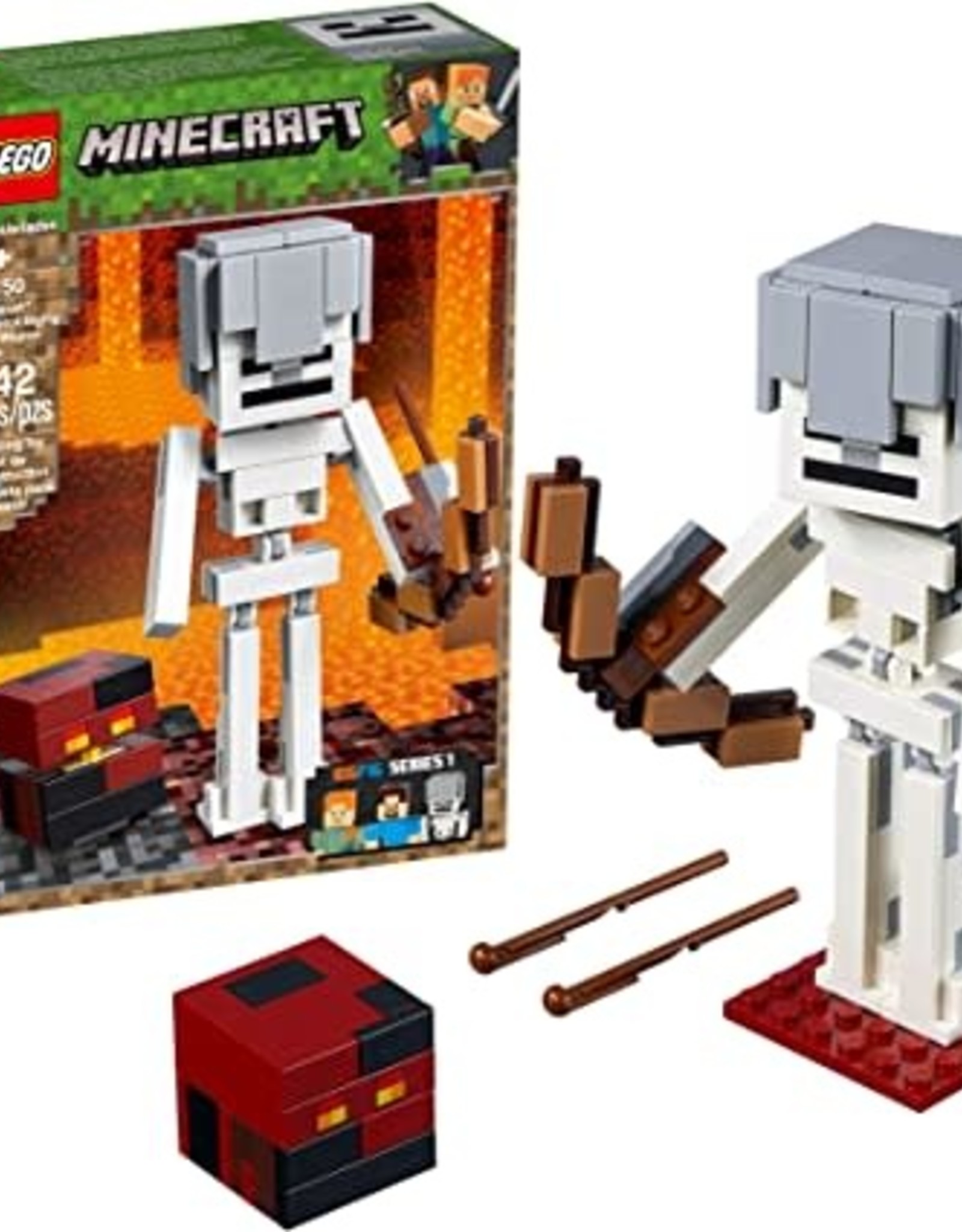 Lego Minecraft Skeleton W Magma Block Just Games