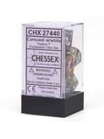 Chessex Festive Poly 7 set: Carousel w/ White