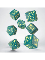 Polaris RPG Turquoise & light yellow dice, 3D6 +3D10 + 1D20 (7)