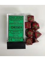 Chessex Speckled Poly 7 set: Strawberry
