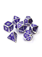Die Hard Dice Metal Dice 7 set Mythica Platinum Amethyst