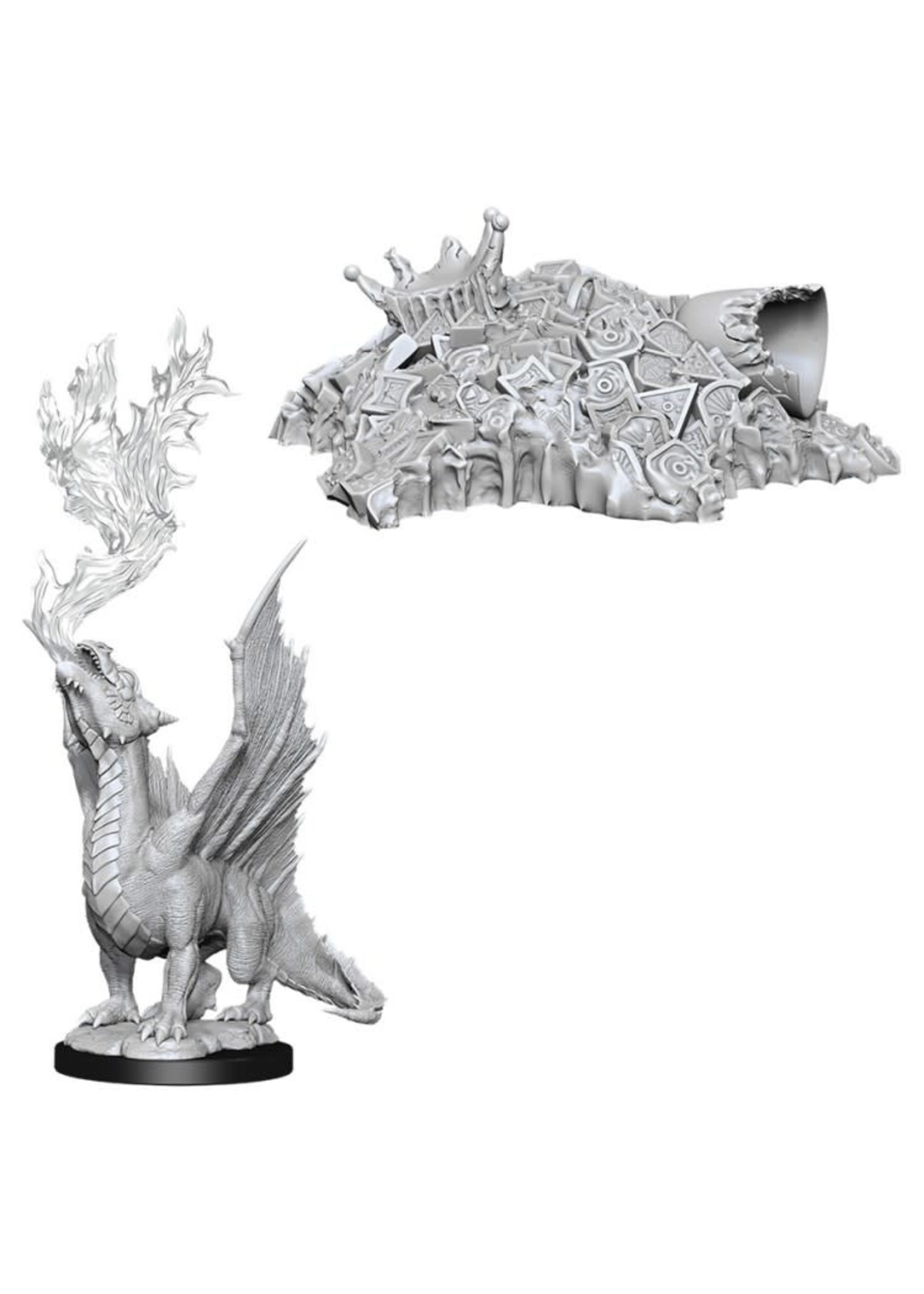 WizKids D&D Nolzur Gold Dragon Wyrmling & Half-Eaten Treasure Pile