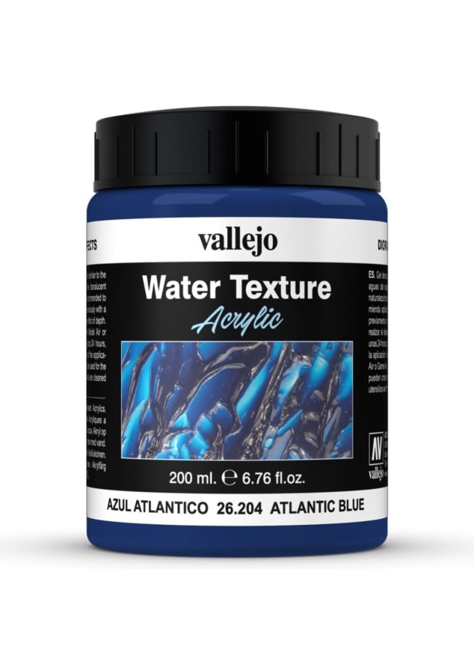 VALLEJO Diorama Effects: Water Texture: Atlantic Blue (200 ml)